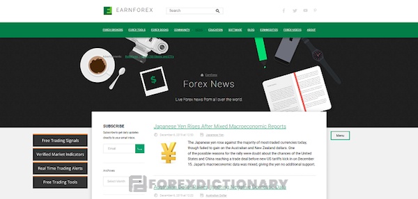 EARNFOREX - Trang web nổi tiếng với những nội dung đa ngành: kinh tế, chính trị, khoa học,...