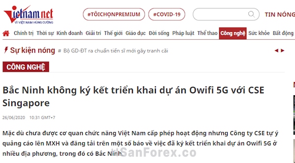 Sở thông tin và Truyền thông Bắc Ninh lên tiếng về CSE lừa đảo